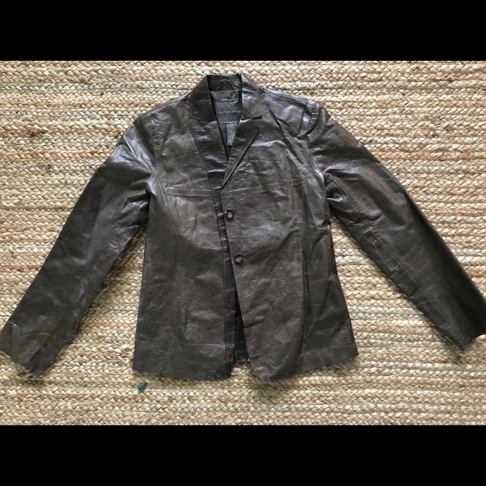 Vintage Banana Republic Leather Blazer